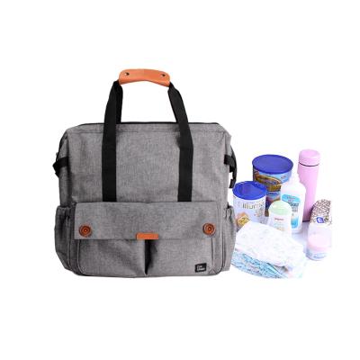 China Customized Lightweight/Eco-friendly Multifunctional Baby Diaper Backpack Mummy Bag Mother Bag Portable Single Diaper Bag for sale