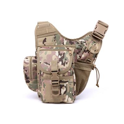 China New outdoor sports large saddle army saddle bags cordura shoulder bags camouflage durable/waterproof tactical saddle bag for sale