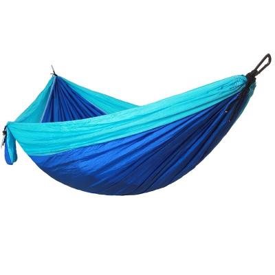 China Modern Double Parachute Cloth Outdoor Portable Tape Tree Hanging Camping Hammock for sale