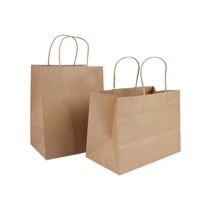 China Eco Friendly Recycled Materials Kraft Paper Carrier Shopping Wedding Candy Bags Small Gift Paper Bags With Own Logo for sale