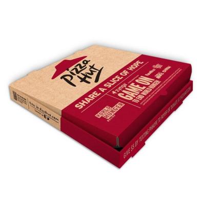 China Wholesale biodegradable custom design cheap pizza boxes 9/12/14/16/18 inch with logo corrugated food packaging paper box for sale