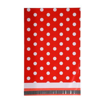 China Adhesive / Tearproof / Opaque / No Smell Poly Adhesive / Eco Polka Dot Mailing Bag Custom Black Messenger Mailer Mailer Package Strong Packaging For Shipping With Printing for sale