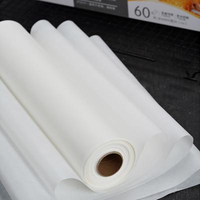 China Biodegradable Custom High Temperature Release Paper Silicon Resistance Parchment Baking Paper Roll for sale