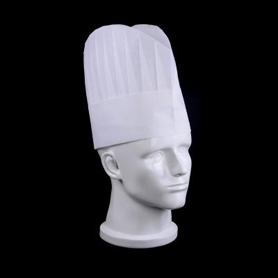 China Eco-Friendly Restaurant Supplies Disposable White Color Nonwoven Chef Hat Cooking Hat for sale