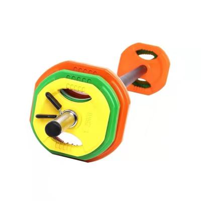 China Universal Wholesale Gym Equipment Strength Training Body Pump Barbell Set With Weight Plates Set for sale