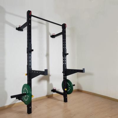 China Professional Home Use Gym Fitness Equipment Wall Rack Power Squat Rack Half for sale