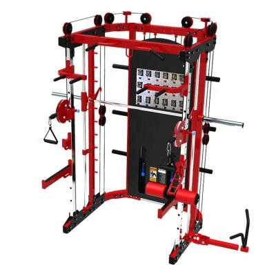 China New Design Commercial Gym Best Selling Equipment Smith Machine Squat Rack Multi Use Functional Trainer Combination 3 in 1 Fitness for sale