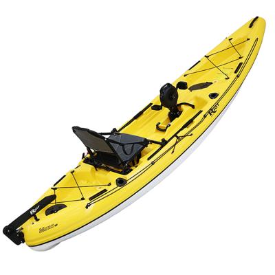 China Water Sports Sit On Top Carbon Fiber Kayak Fishing Fishing Kayak / Canoe Single Pedal Drive for sale