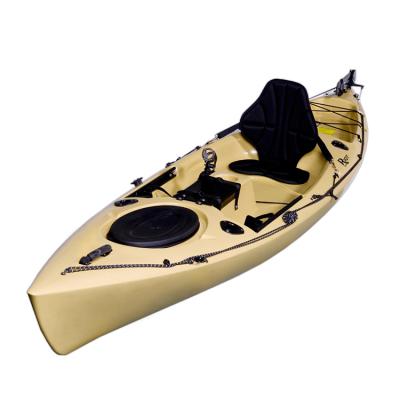 China Wholesale Chinese Kajak single seat single pedal drive sit on top kayak fishing plastic kajak for sale