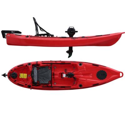 China New Design RIOT Water Sports Mako 10 Kajak ABS Material Single Pedal Power Fishing Kayak Sit On Top Canoe Kayak for sale