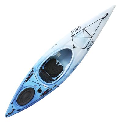 China Sigle Kayak Stable Single EDGE Sea Kayak Fishing Canoe With Paddle for sale