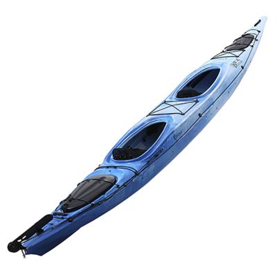 China Sea Double Seat Cross Country Kayak Two Person Kayak Good Stability For Rivers, Lakes And Seas 2 Man Touring Kayak for sale