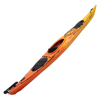 China Sigle Kayak New Design Stable Long Travel Kayak Single Seat Canoe Traveling Kayak for sale