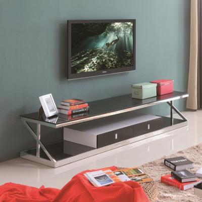 China Factory Directly Sales Modern Luxury Furniture Stainless Steel TV Cabinet Modern Luxury TV Stand for sale