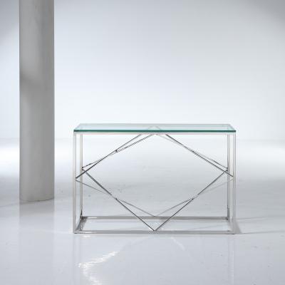 China 2022 High Grade New Factory Price Modern Console Table With Modern Design Glass Entry Table for sale