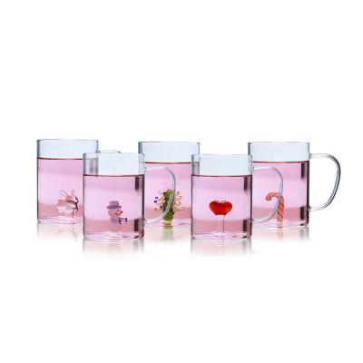 China Viable New Style Glass Mug With Handle Espresso Coffee Water Single Wall Glass Tea Cup for sale