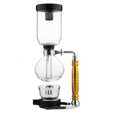 China Classic 3 cups, 5 cups borosilicate glass siphon coffee maker, tea maker for sale