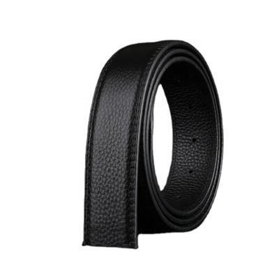 China Jeans Pants Wholesale Custom Logo Full Grain Leather Pin Logo Wedding Office Wear Casual Belt Buckle Casual Cowhide Strap Genuine Leather Belt With Hole 3.4cm For Men for sale