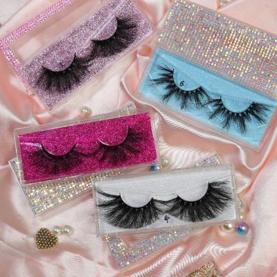 China Wholesale 27mm Individual Lashes Luxury Natural Super Fluffy Mink Lashes Lower Women Eye Lashes for sale