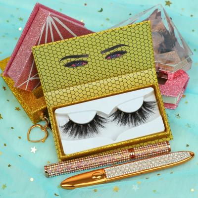 China 27mm Thick Mink Eyelash Vendor 3D Fluffy Mink Lashes Wholesale Super Fluffy Mink Eyelashes for sale