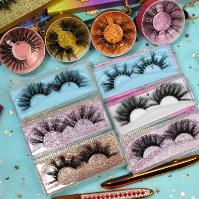 China Natural Customize Packaging 3D Mink Eye Lashes 27mm Mink Eyelash Fluffy 3D Mink Lashes Wholesale for sale