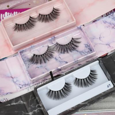 China Customized Boxes Natural Long Silk Lashes Vegan 4d Tapered Eyelashes 17mm Premium 3d Eyelash Cruelty Free Seller for sale