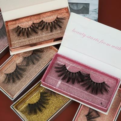 China Natural Wholesale Synthetic Lashes Cruelty Free 100% Synthetic Faux Mink Lint 25mm for sale