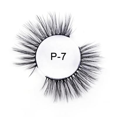 China Wholesale Natural Lashes 3d Eyelashes Private Label Faux Mink Synthetic Silk Lashes for sale