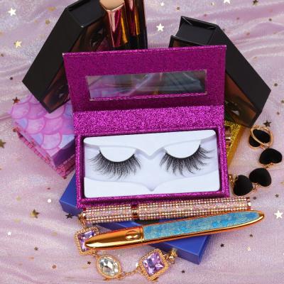 China 2021 Customized high quality wholesale natural 3d eye lashes fluffy band dramatic classic lashes for sale