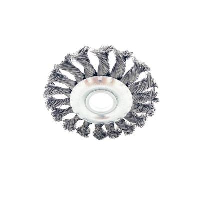 China High quality wheel high strength brush knotted steel wire brush high efficiency stainless steel wearable wire brushes for sale