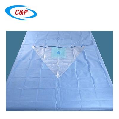 China Blue SMS Knee Arthroscopy Drape SMS PP PE Waterproof Fabric OEM Service Available for sale