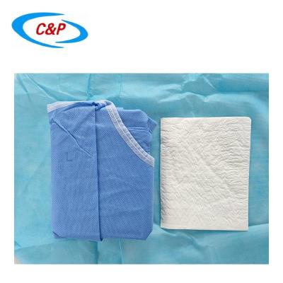 Κίνα Medical Cloth Disposable Surgical Gown With Hand Towels For Operation Room προς πώληση