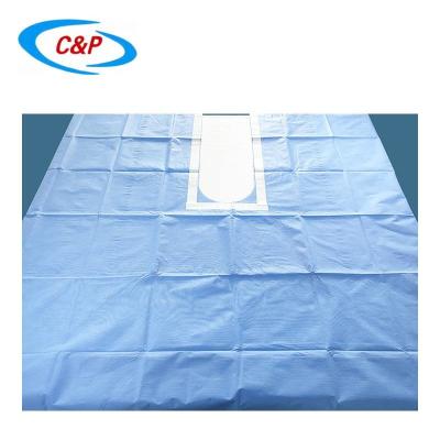 China Ademend eenmalig gebruik Blauw Chirurgisch U Split Drape Sheet Voor Ziekenhuis Te koop