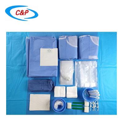 China Medical Supplies Disposable Angiography Drape Set with Blue Towel for sale