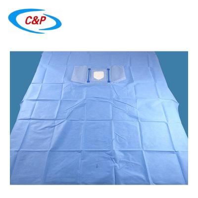 Chine Draps médicaux stériles Ophtalmologie bleue Draps chirurgical pour les procédures oculaires à vendre