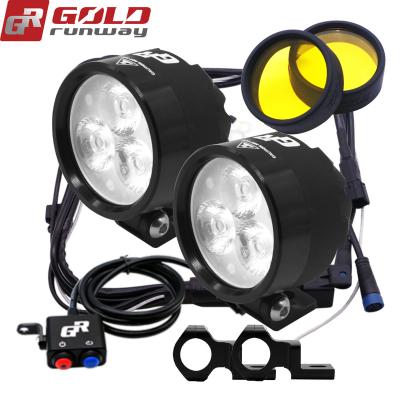 China Headlight Head Haed Light Lamp Goldrunway New Choice Led Light 24v Motorcycle Led Kit Off Road Motorcycle Universal Type Led for sale