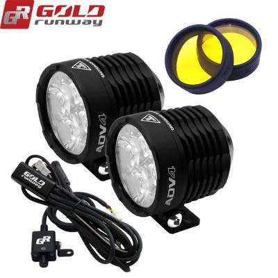 China New GoldRunway ADV4 Motorcycle Accessories DC 12-30V Universal Led Headlights 32w for sale