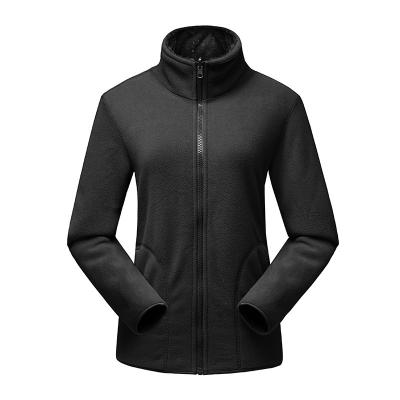 China Custom Made Breathable Long Sleeve Winter Fleece Windbreaker Coral Jacket For Women for sale