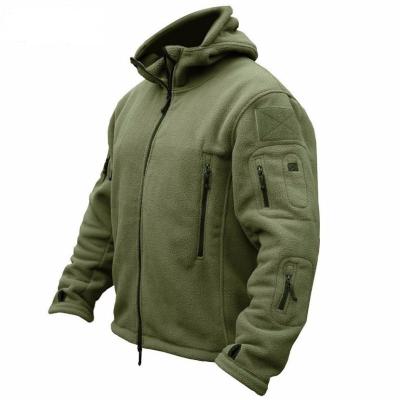 China Waterproof Mens Military Plus Size Jacket Fleece Striped Windproof Outerwear Full Zipper Jacket for sale