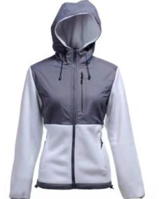 China Breathable Women's Hooded Long Sleeve And Full-zip Fleece Soft Fleece Jacket for sale