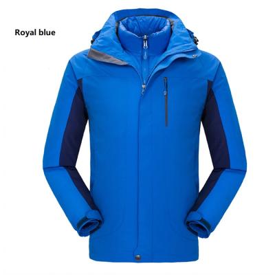 China Waterproof Men 3 in 1 Winter Ski Jacket Warm Stripper Liner Waterproof Windproof Coat Detachable Hood for sale