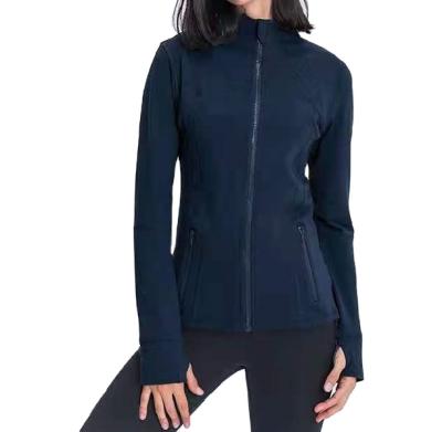 China Womens Full Zipper Sporty Running Jackets Yoga Track Lightweight Jacket QUICK DRY for sale