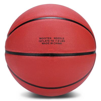 China Basketball Sports Waterproof Hygroscopic Leather Rubber Basketball for sale