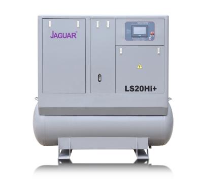 China 20HP Jaguar 15kw compressor de aire de tornillo con secador de aire y receptor de aire diseño compacto en venta