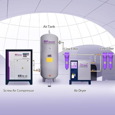 China 15bar 11kw 15hp 220V Hoogdruk schroeftype luchtcompressor voor mini industriële werkzaamheden Te koop