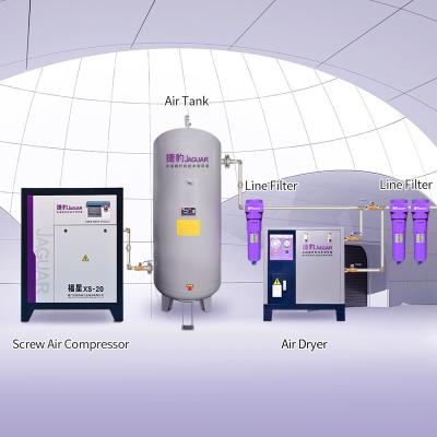 China 220V 60hz 15kw 20hp Hoogdruk schroeftype luchtcompressor voor industriële efficiëntie Te koop