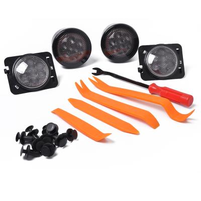 China BAJUTU Plastic Fender Turn Signal Light ABS Amber Front LED Combo Lens Side Light Wholesale Price For Jeep Wrangler Ebay, Wish Hot Seller for sale