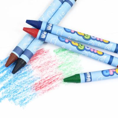 China Soft Wholesale Portable 8 Colors Set Blue Oil Painting Set Oil Crayon Wax Pastel Crayon For Schoolboy Children Drawing for sale