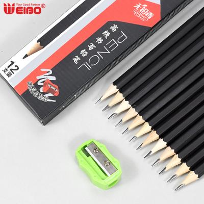 China office & School Pencil Quality Wooden Personality With Eraser Toppers Safety Environmental Protection 12Pcs Pencil Student Office School for sale