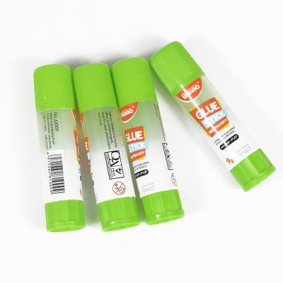 China Green Color Tube Weibo New Minimalist Transparent Sticky Glue Factory Custom Wholesale Solid Glue Student Office Supplies for sale